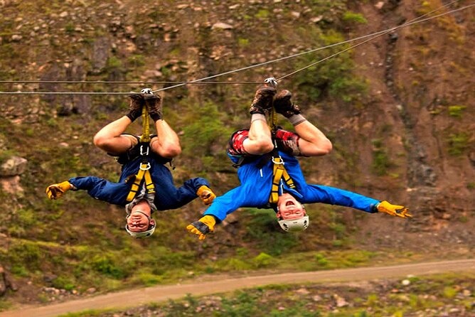 4-Day Inca Jungle Adventure, Mountain Biking, Rafting and Zipline - Day 3 from Lucmabamba coffee fields to Llactapata, with Machu Picchu on the horizon