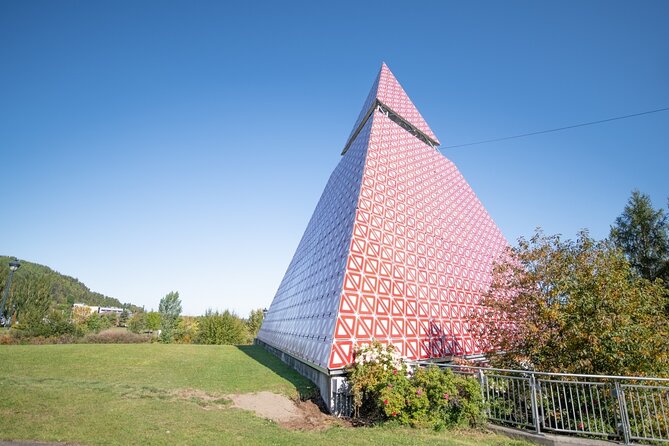 City tour and hiking to the Canyon and Waterfall in the Park - Stop 1: La Pyramide des Ha! Ha! and Saguenay’s Heritage Threads