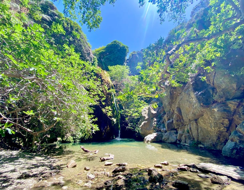 Crete: Richtis Gorge & Waterfall Guided Hiking Tour - The 7 km gorge hike: river steps, wooden bridges, and old water mills