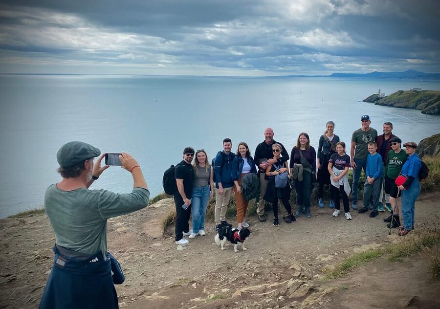 Dublin: Dublin Coastal Hike and Pints & Puppies - The walk itself: easy start, then the cliff climb