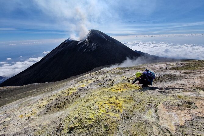 Etna North: Guided trekking to Summit volcano craters - Guides on Etna: Antonio, Massimo, Giuseppe, and the safety call