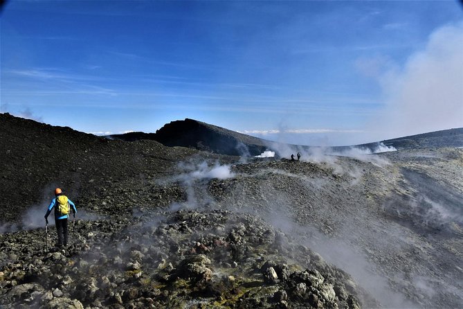 Etna Summit 3000 m cable car included - The descent and lunch break: 2500m back, then a crater with activity