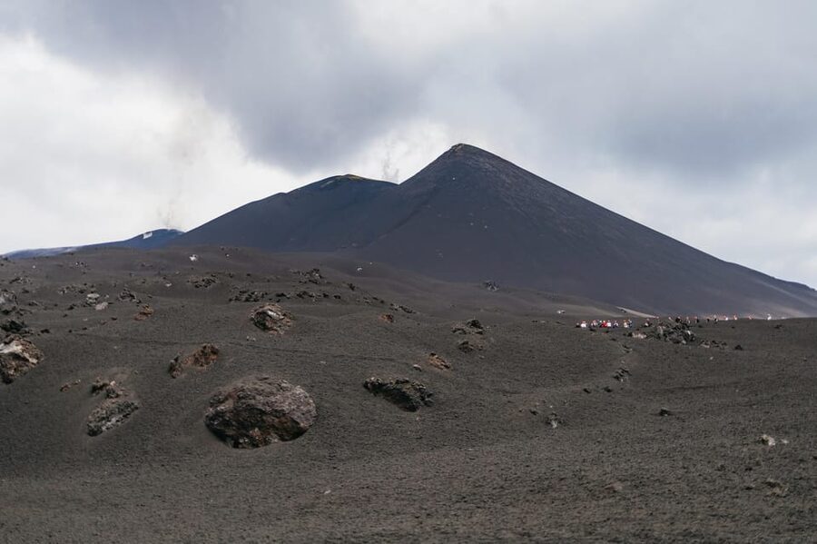 Etna: summit craters trekking with volcano guide 3350mt - The summit craters rim: Central Crater views that feel vertical
