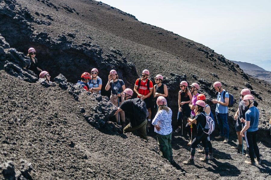 Etna: summit craters trekking with volcano guide 3350mt - Lava channels, volcanic bombs, and why sulfur shows up in the story