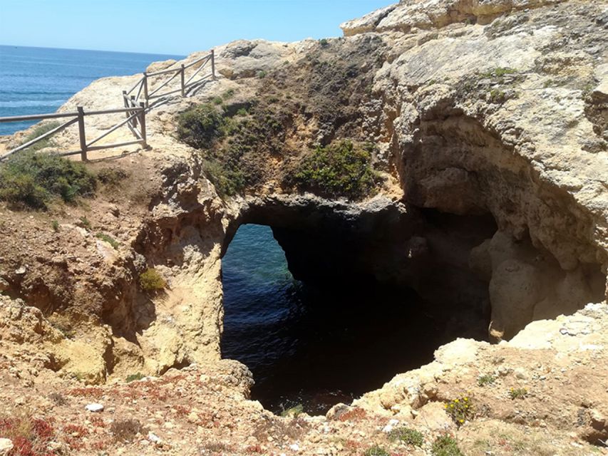 From Faro: 7 Valleys Hiking, Benagil Cave, & Snorkeling Tour - Senhora da Rocha Chapel: a quick guided pause on the clifftops