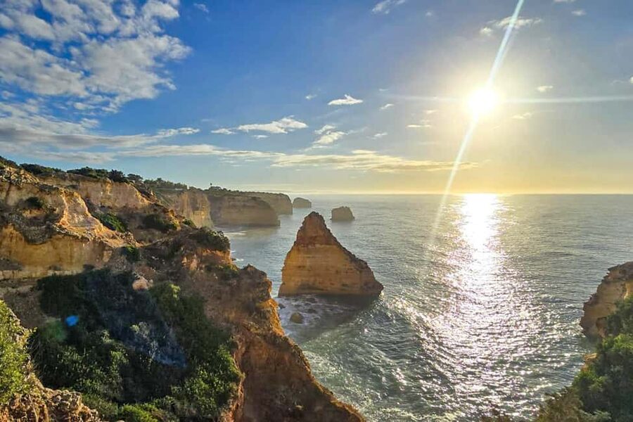 From Faro: Benagil Cliffs Hiking & 4 Treasures Experience - Benagil Cave from above: seeing the famous interior the cliff way