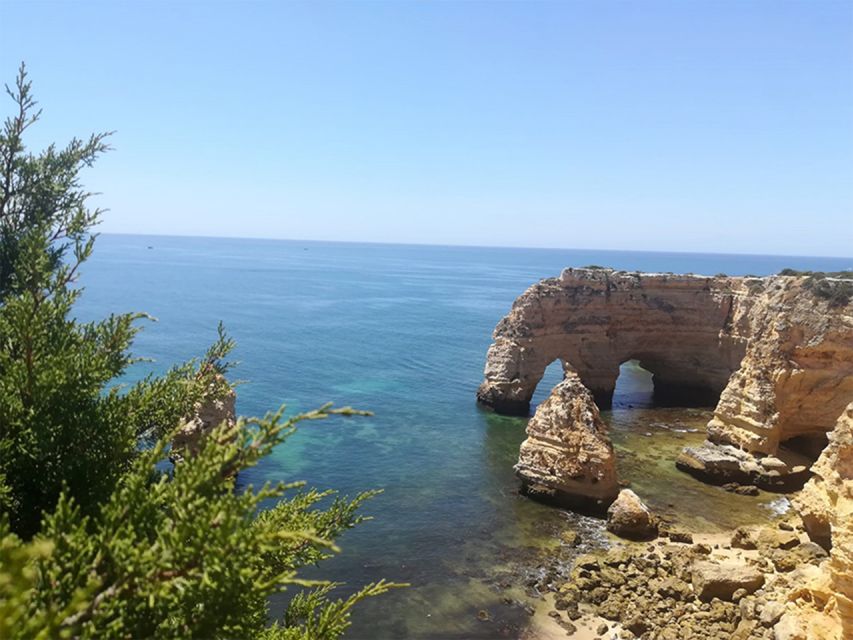 From Faro: Benagil Cliffs Hiking & 4 Treasures Experience - Algar Seco and Boneca Cave: sea-carved recesses on the seven hanging valleys trail