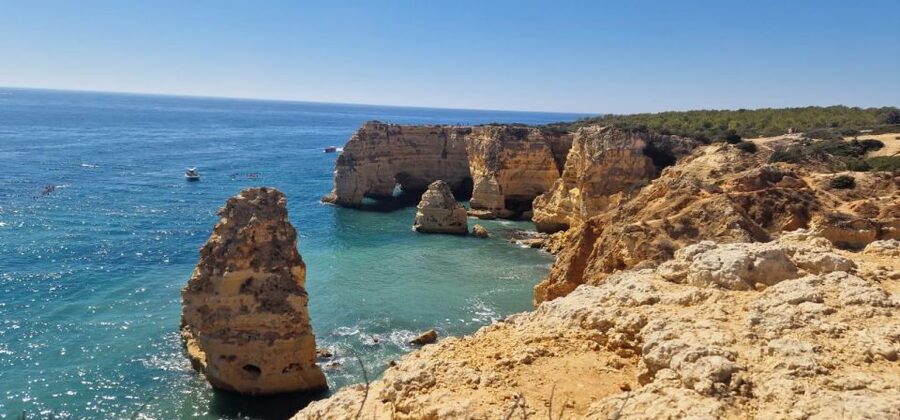 From Faro: Benagil Cliffs Hiking & 4 Treasures Experience - What the hike feels like: pace, distance, and who it fits