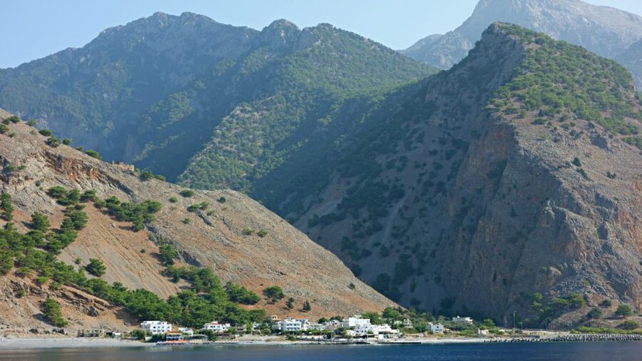 From Heraklion: Samaria Gorge & Agia Roumeli Hiking Day Trip - Exiting into Agia Roumeli: lunch, swimming, and sea air