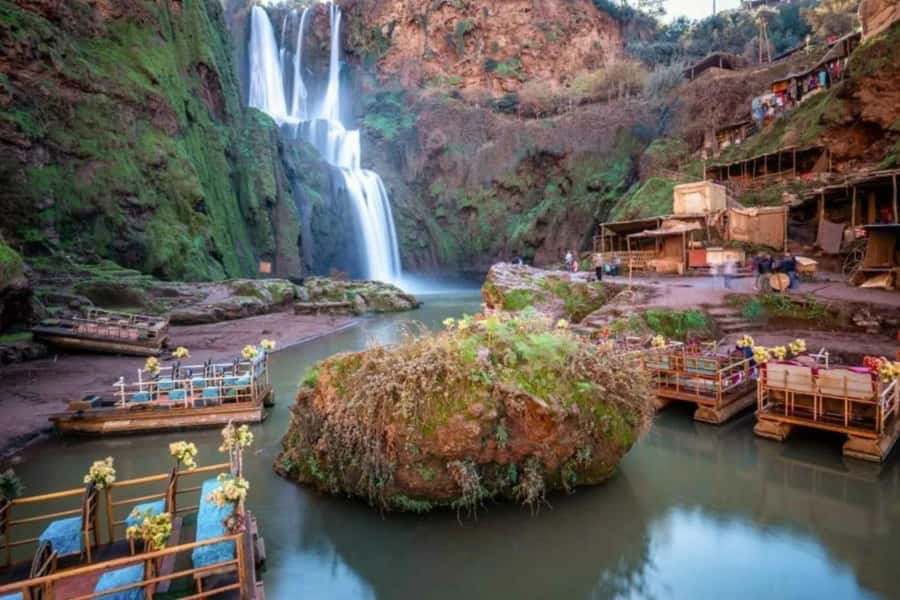 From Marrakech: Ouzoud Waterfalls Guided Hike and Boat Tour - Getting from Marrakech to Ouzoud: Minibus Comfort and Real Travel Time
