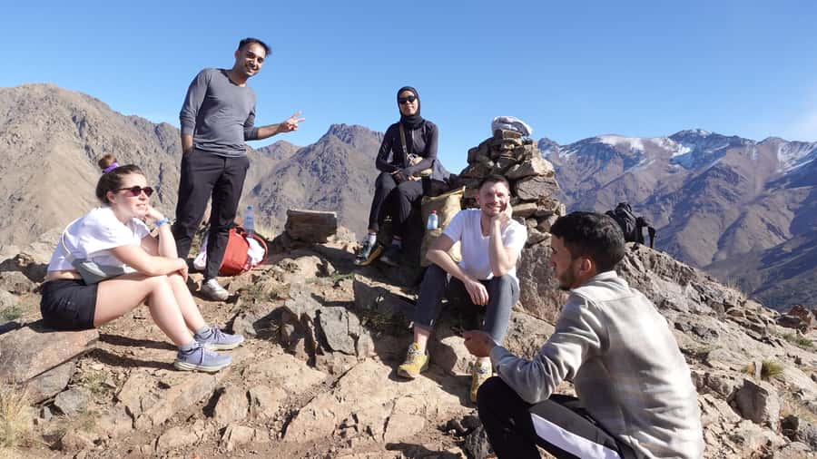 From Marrakesh: Atlas Mountains Talamrout Summit Day Hike - Lunch on the Descent and the Return to Imlil