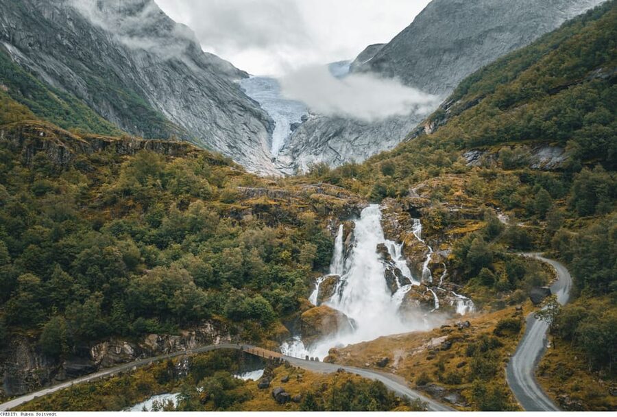 From Olden: Briksdal Glacier Guided Hiking Shore Excursion - From Olden pier to the hike start: what the bus time is really for