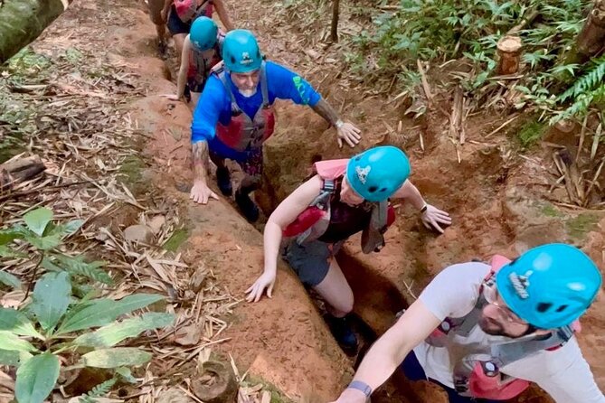 From San Juan: El Yunque Rainforest Hiking Adventure - The Most Fun Part: Rope Swing, Cliff Jumping, and Natural Slides