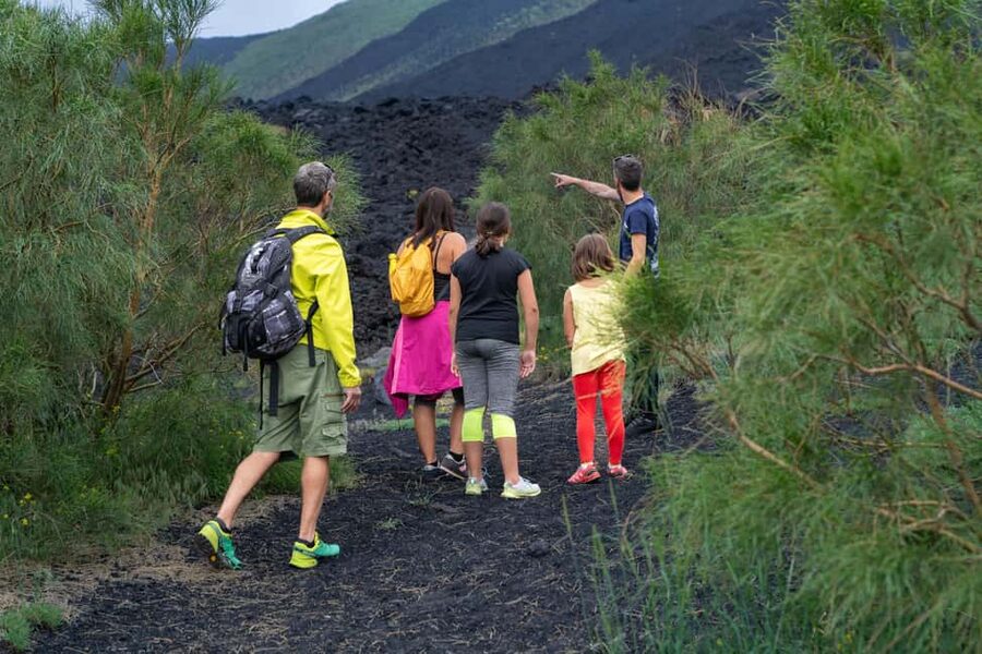 From Taormina: Etna Tour with Hiking, Cave Visit, & Tastings - Walking extinct craters: what you’ll see at Rifugio Sapienza
