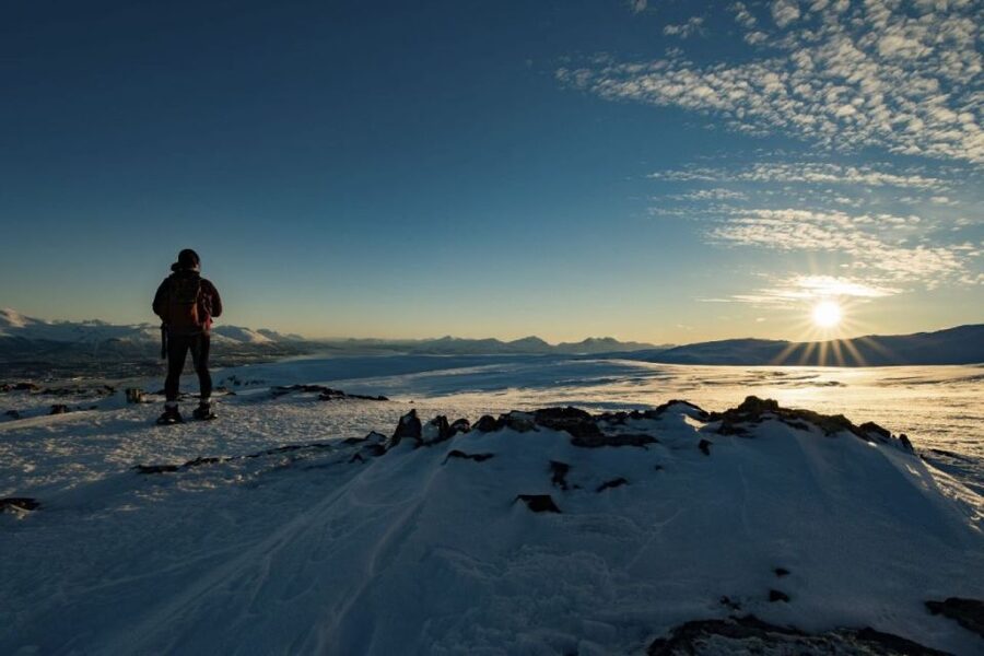 From Tromsø: Snowshoe Hike in the Arctic - The van ride: where weather decides the mood