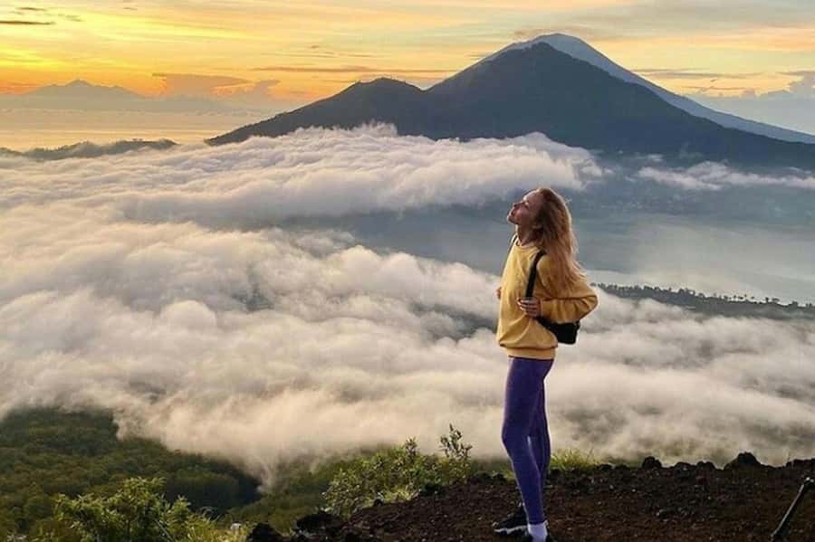 From Ubud: Mount Batur Hiking With Hotspring - After sunrise: crater walking, lava paths, and black sand