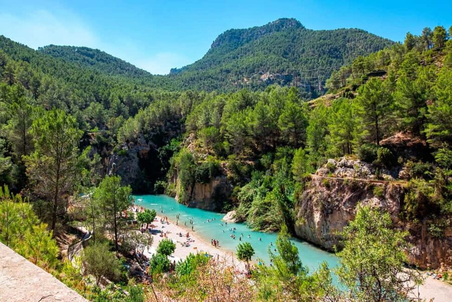 From Valencia: Montanejos Guided Hike with Natural Pools - The Fuentes de los Baños pools: 23°C comfort with a story