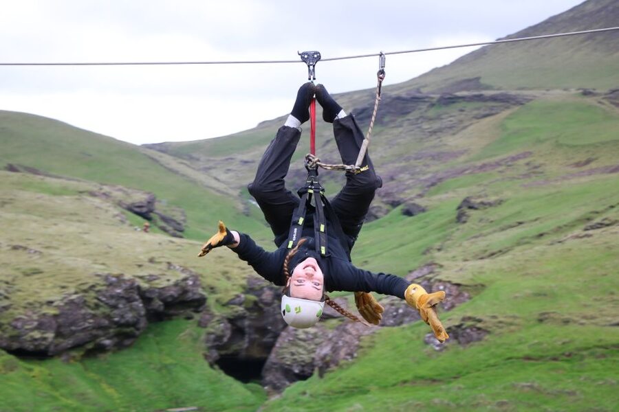 From Vík: Zipline and Hiking Adventure Tour - From Vík to zipline heights: what the day feels like