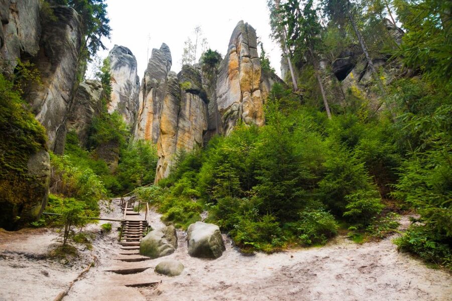 From Wroclaw: Hiking Trail in Rock City Adrspach - Wroclaw Pickup to the Czech Border: The Ride Matters