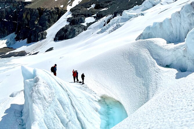Full Day Guided Glacier Hike on The Athabasca with IceWalks - What you should bring: warm layers and lunch on the ice