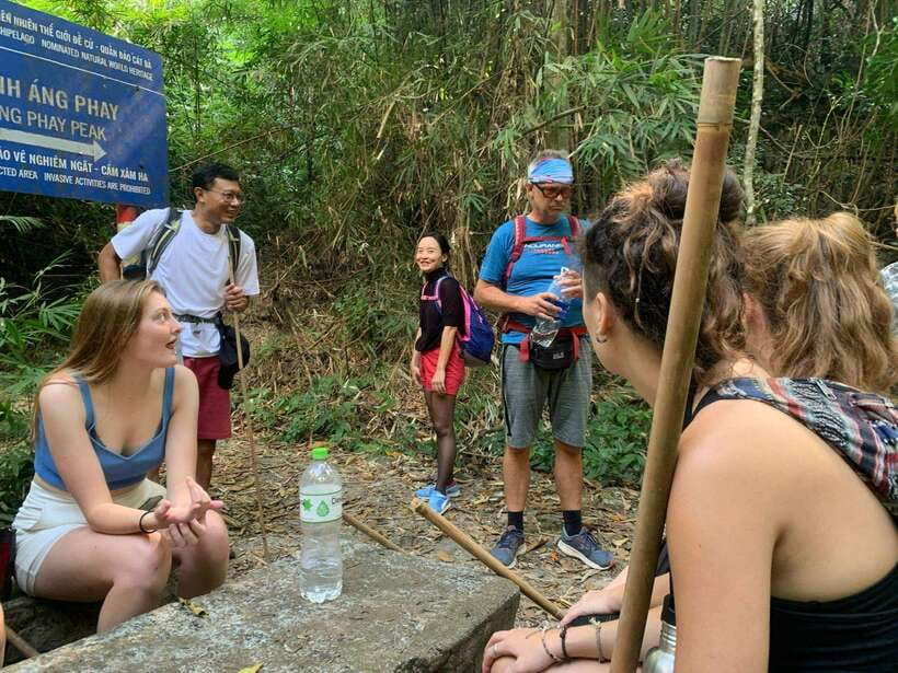 Full day hike - climbing in Jungle of Cat Ba National park - When the day starts and how the timing feels
