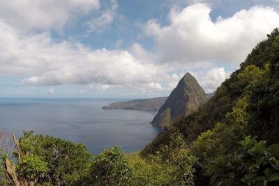 Gros Piton Hike - At the Trail Base: Water, Stick, and a Waiver Before You Climb