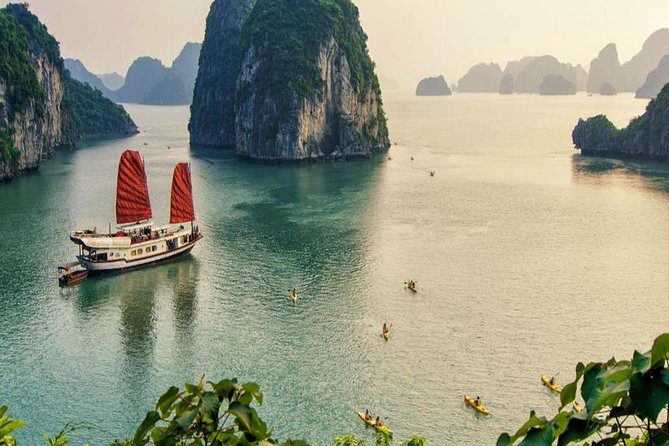 Halong Bay Full Day with Kayaking, Hiking viewpoint, Cave - Deluxe To Luxury - Titop Island viewpoint and the 420-step climb