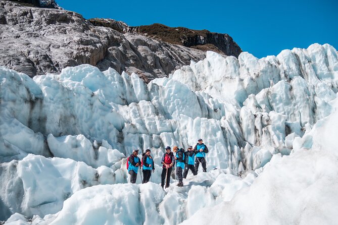 Heli Hike Fox Glacier - Up on the glacier: crampons, guide-cut steps, and a controlled pace