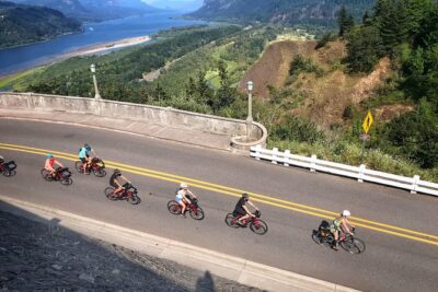 Hike and Bike Tour to Columbia River Gorge Waterfalls - Getting fitted at 833 SE Main St: the part that sets the whole day up