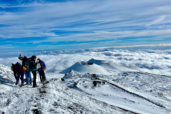 Hike near the summit craters up to the maximum safe altitude currently foreseen - Descent to the Cable Car: When Your Legs Catch Up
