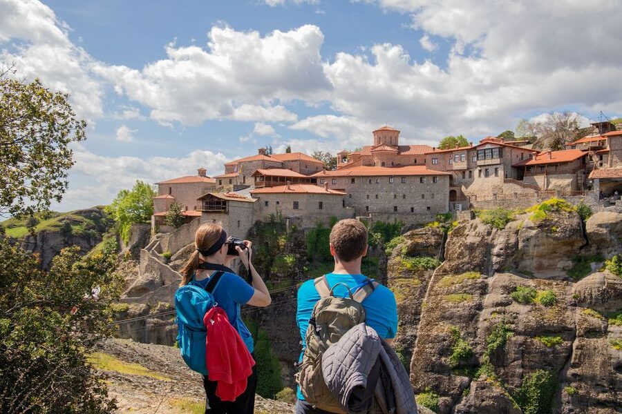 Kalabaka: Meteora Small-Group Hiking Tour w/ Monastery Visit - St. George the Madilas: the viewpoint with a living tradition