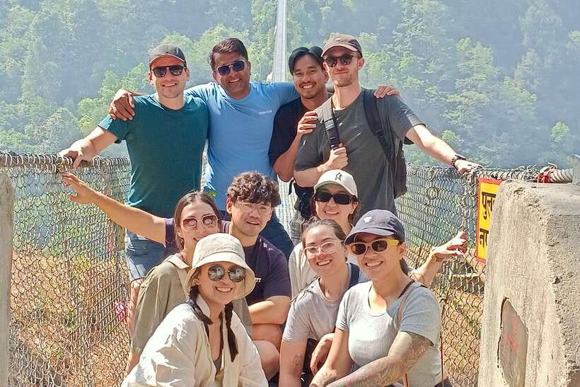 Kathmandu: Nagarkot Sunrise View & Morning Hike with Lunch - The hike to Changu Narayan: villages, fields, and a big bridge moment