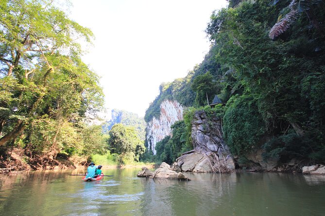 Khao Sok Rainforest | Hiking & Bamboo Rafting - Canoeing and bamboo rafting on the Sok River: slow row, big views