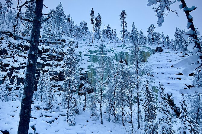 Korouoma Frozen Waterfalls Hiking Tour - The route to three frozen waterfalls: easy/moderate with real footing