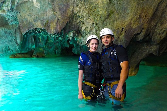Matacanes : Canyoning + Hiking + Water Jumps + Rappel + Caves - Gear Up: Wetsuit, Harness, Helmet, and Life Vest