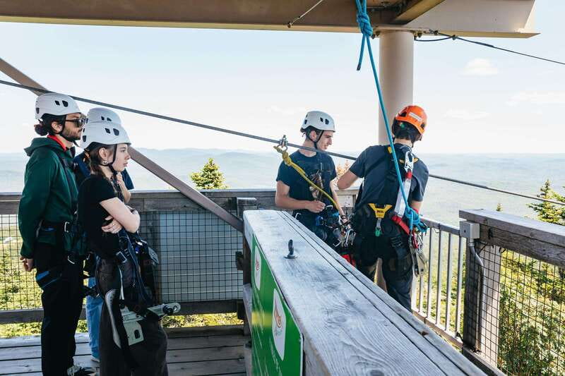 Mont Tremblant: Summit Zip-Lining Tour with 5 Zip Lines - Photo and camera moments: don’t forget to look up