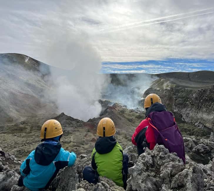 Mount Etna: Hike to the top 3350mt from the North Side - The view during descent: coast panoramas plus the quiet work of walking down
