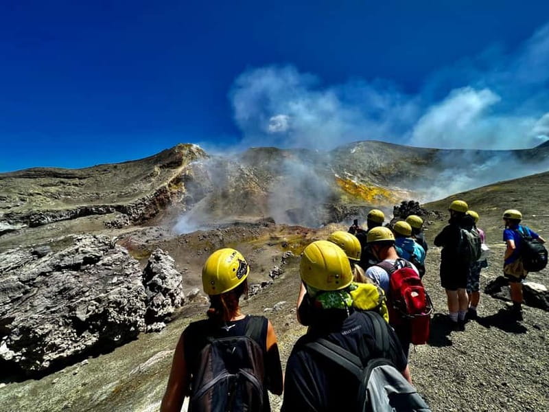 Mount Etna: Summit Trekking Tour - Summit craters and the wind-gas factor around 3,400m