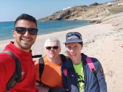 Mykonos Hiking Adventure - Maou farm refresh: water, seasonal fruit, and island work