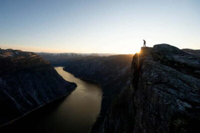 Odda: Overnight Hike to Trolltunga - Day 1: Meeting at Skjeggedal, then up to Mågelitopp
