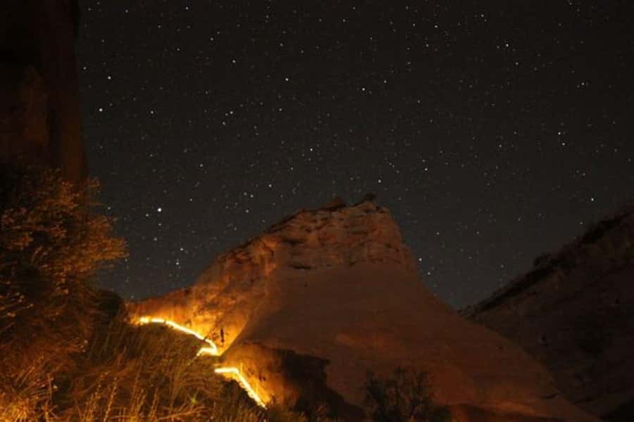 Page: Antelope Valley Canyon Stargazing Night Hike - A Moonless Sky in Antelope Valley Slot Canyons