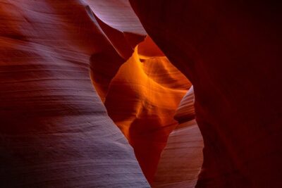 Page: Lower Antelope Canyon Prime Time Entry with Navajo Guide - The route: twisting corridors, colorful walls, and the eight staircase return