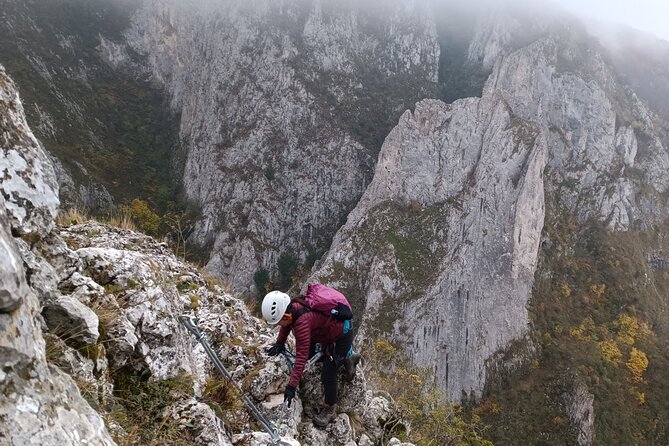 Private Hiking OR Climbing Experience in beaufitul gorges - The via ferrata climb: about two hours of protected “iron path” fun