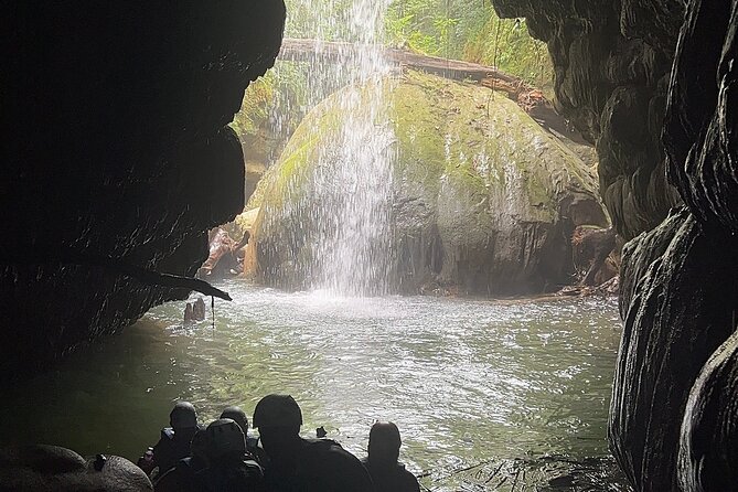 Puerto Rico Charco Azul Hiking Adventure - Canyon cliff jumps and ancient Taíno markings