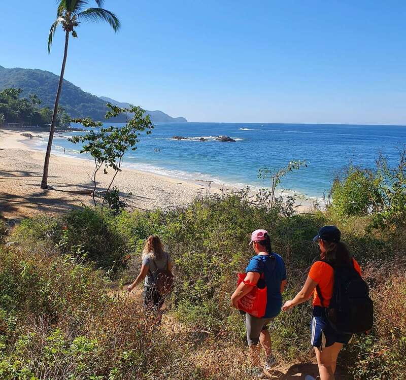 Puerto Vallarta: Full Day Hike to 6 Hidden Beaches & Snorkel - The “hidden” beach stop: short swim breaks and a lot of waiting for calm seas