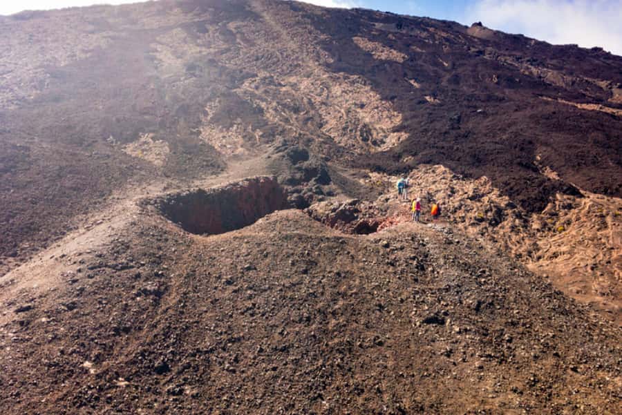 Réunion: Piton de la Fournaise Guided Volcano Hike - Formica Léo: the pozzolana cone that looks wrong on purpose