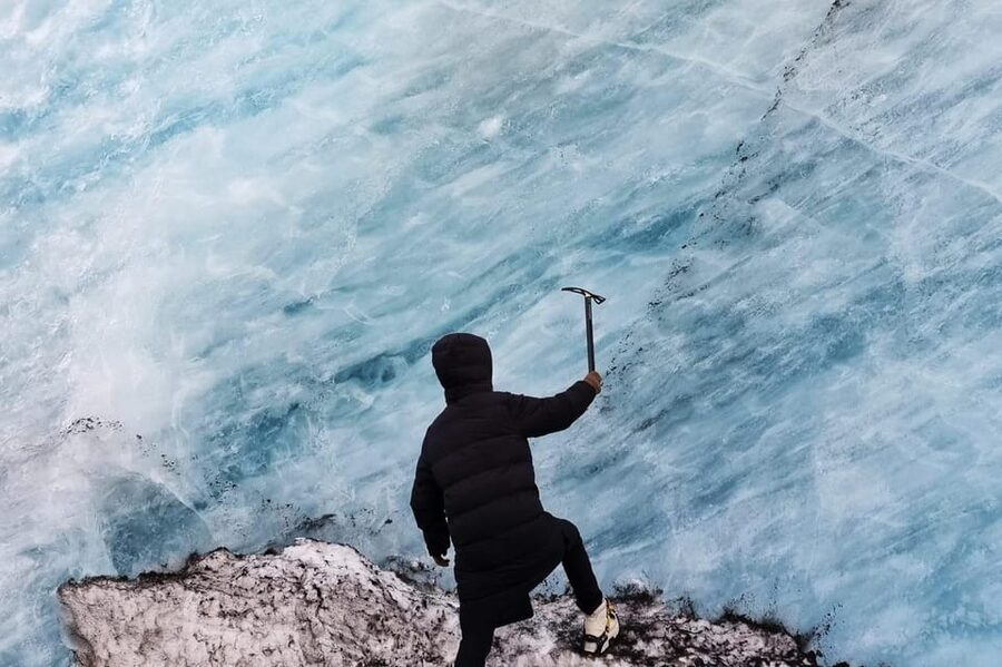 Reykjavik: Glacier Hike, Waterfalls and Black Sand Beach - Skógafoss: the classic viewpoint and photo time