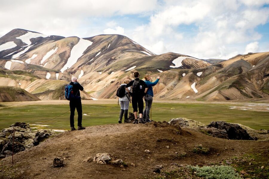 Reykjavík: Landmannalaugar Hike and the Valley of Tears - Landmannalaugar: the guided hike up toward Brennisteinsalda