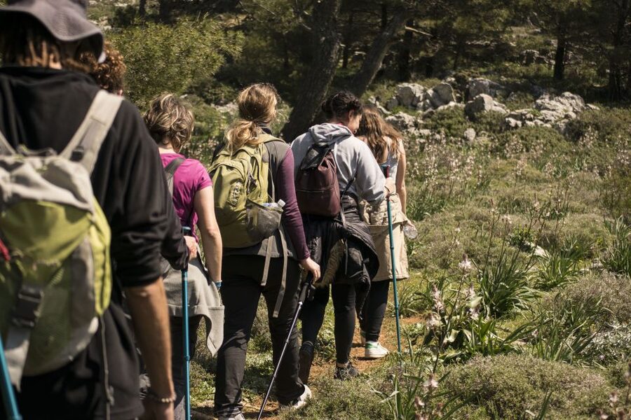 Rhodes: Hiking Tour to the Summit of Akramitis with Photos - The first climbs and the rockier trail: where good shoes matter