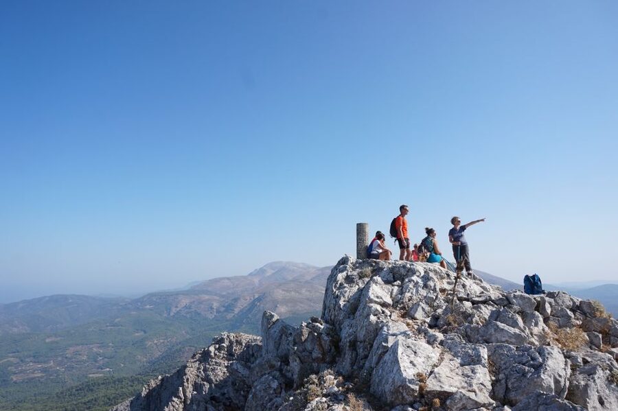 Rhodes: Hiking Tour to the Summit of Akramitis with Photos - Summit payoff: 360-degree views across Rhodes and the Dodecanese